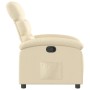 Sillón reclinable de tela crema de , Sillones - Ref: Foro24-371698, Precio: 217,41 €, Descuento: %