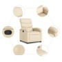 Sillón reclinable de tela crema de , Sillones - Ref: Foro24-371698, Precio: 217,41 €, Descuento: %