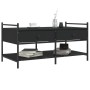 Mesa de centro madera de ingeniería negro 99x50x50 cm de , Mesas de centro - Ref: Foro24-833960, Precio: 75,99 €, Descuento: %