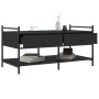 Black engineered wood coffee table 99x50x50 cm by , Coffee table - Ref: Foro24-833960, Price: 73,85 €, Discount: %