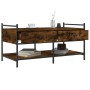 Mesa de centro madera de ingeniería roble ahumado 99x50x50 cm de , Mesas de centro - Ref: Foro24-833962, Precio: 71,64 €, Des...