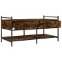 Mesa de centro madera de ingeniería roble ahumado 99x50x50 cm de , Mesas de centro - Ref: Foro24-833962, Precio: 71,64 €, Des...