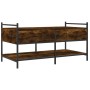 Mesa de centro madera de ingeniería roble ahumado 99x50x50 cm de , Mesas de centro - Ref: Foro24-833962, Precio: 71,64 €, Des...