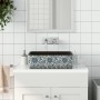 Lavabo de encimera rectangular cerámica negro azul 46x35,5x13cm de , Lavabos - Ref: Foro24-155071, Precio: 152,71 €, Descuent...