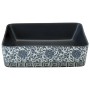 Lavabo de encimera rectangular cerámica negro azul 46x35,5x13cm de , Lavabos - Ref: Foro24-155071, Precio: 152,71 €, Descuent...