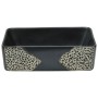 Rectangular black ceramic countertop washbasin 46x35.5x13 cm by , Sinks - Ref: Foro24-155073, Price: 124,01 €, Discount: %