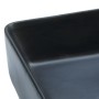 Lavabo sobre encimera rectangular cerámica negro 46x35,5x13 cm de , Lavabos - Ref: Foro24-155073, Precio: 124,01 €, Descuento: %