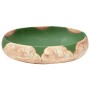 Green brown ceramic oval countertop washbasin 59x40x15 cm by , Sinks - Ref: Foro24-155086, Price: 164,99 €, Discount: %