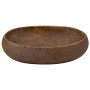 Brown ceramic oval countertop washbasin 59x40x15 cm by , Sinks - Ref: Foro24-155084, Price: 139,54 €, Discount: %