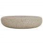 Sand ceramic oval countertop washbasin 59x40x15 cm by , Sinks - Ref: Foro24-155078, Price: 161,99 €, Discount: %