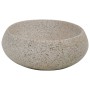 Sand ceramic oval countertop washbasin 59x40x15 cm by , Sinks - Ref: Foro24-155078, Price: 161,99 €, Discount: %