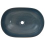 Sand and blue ceramic oval countertop washbasin 59x40x14 cm by , Sinks - Ref: Foro24-155099, Price: 161,62 €, Discount: %