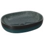 Turquoise ceramic oval countertop washbasin 59x40x14 cm by , Sinks - Ref: Foro24-155101, Price: 161,96 €, Discount: %