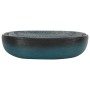 Turquoise ceramic oval countertop washbasin 59x40x14 cm by , Sinks - Ref: Foro24-155101, Price: 161,96 €, Discount: %