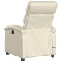 Sillón reclinable de masaje cuero sintético crema de , Sillones - Ref: Foro24-371721, Precio: 228,04 €, Descuento: %