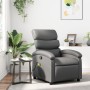 Gray synthetic leather reclining massage chair by , Armchairs - Ref: Foro24-371723, Price: 195,39 €, Discount: %