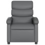 Sillón de masaje reclinable cuero sintético gris de , Sillones - Ref: Foro24-371723, Precio: 195,39 €, Descuento: %