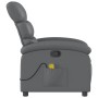 Gray synthetic leather reclining massage chair by , Armchairs - Ref: Foro24-371723, Price: 195,39 €, Discount: %