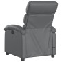 Sillón de masaje reclinable cuero sintético gris de , Sillones - Ref: Foro24-371723, Precio: 195,39 €, Descuento: %