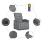 Gray synthetic leather reclining massage chair by , Armchairs - Ref: Foro24-371723, Price: 195,39 €, Discount: %