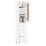 Tall white plywood sideboard 34.5x34x180 cm by , Sideboards - Ref: Foro24-3200177, Price: 112,63 €, Discount: %