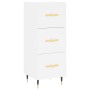 Tall white plywood sideboard 34.5x34x180 cm by , Sideboards - Ref: Foro24-3200177, Price: 112,63 €, Discount: %