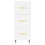 Tall white plywood sideboard 34.5x34x180 cm by , Sideboards - Ref: Foro24-3200177, Price: 112,63 €, Discount: %