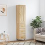 Aparador de madera contrachapada roble Sonoma 34,5x34x180 cm de , Aparadores - Ref: Foro24-3200180, Precio: 106,06 €, Descuen...