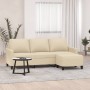 3-Sitzer-Sofa mit cremefarbenem Stoffhocker 180 cm von , Sofas - Ref: Foro24-3201039, Preis: 350,51 €, Rabatt: %