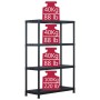 Kunststoffregal 2 Stück 220 kg 90x40x138 cm schwarz von , Industrieregale - Ref: Foro24-276262, Preis: 173,82 €, Rabatt: %