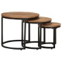 Set of 3 solid acacia wood side tables by , Side tables - Ref: Foro24-320687, Price: 99,85 €, Discount: %