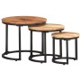 Set of 3 solid acacia wood side tables by , Side tables - Ref: Foro24-320687, Price: 99,85 €, Discount: %