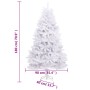 Árbol de Navidad artificial con bisagras y soporte blanco 180cm de , Arboles de navidad - Ref: Foro24-357786, Precio: 73,52 €...