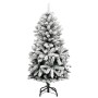 Artificial Christmas tree with hinges and flocked snow 150 cm by , Christmas trees - Ref: Foro24-357792, Price: 79,87 €, Disc...