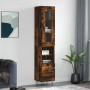 Smoked oak plywood sideboard 34.5x34x180 cm by , Sideboards - Ref: Foro24-3199334, Price: 102,31 €, Discount: %