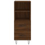 Aparador alto madera contrachapada roble marrón 34,5x34x180 cm de , Aparadores - Ref: Foro24-3199336, Precio: 104,99 €, Descu...