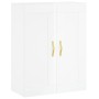 Tall white glossy plywood sideboard 69.5x34x180 cm by , Sideboards - Ref: Foro24-3199923, Price: 181,21 €, Discount: %