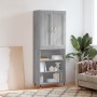 Tall gray Sonoma plywood sideboard 69.5x34x180 cm by , Sideboards - Ref: Foro24-3200055, Price: 125,65 €, Discount: %