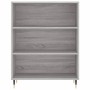 Aparador alto madera contrachapada gris sonoma 69,5x34x180 cm de , Aparadores - Ref: Foro24-3200055, Precio: 125,65 €, Descue...