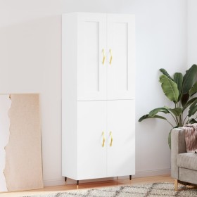 Tall white plywood sideboard 69.5x34x180 cm by , Sideboards - Ref: Foro24-3199537, Price: 149,44 €, Discount: %