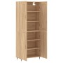 Tall plywood oak-colored highboard 69.5x34x180 cm by , Sideboards - Ref: Foro24-3199540, Price: 132,99 €, Discount: %