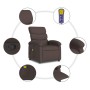 Dunkelbrauner Liegemassagesessel aus Stoff von , Sessel - Ref: Foro24-371706, Preis: 242,30 €, Rabatt: %