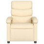 Sillón de masaje reclinable de tela crema de , Sillones - Ref: Foro24-371710, Precio: 237,38 €, Descuento: %