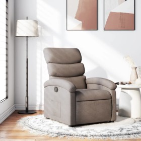 Sillón reclinable de tela gris taupe de , Sillones - Ref: Foro24-371697, Precio: 218,95 €, Descuento: %