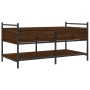 Mesa de centro madera de ingeniería roble marrón 99x50x50 cm de , Mesas de centro - Ref: Foro24-833964, Precio: 73,85 €, Desc...