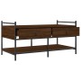 Mesa de centro madera de ingeniería roble marrón 99x50x50 cm de , Mesas de centro - Ref: Foro24-833964, Precio: 73,85 €, Desc...