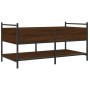 Mesa de centro madera de ingeniería roble marrón 99x50x50 cm de , Mesas de centro - Ref: Foro24-833964, Precio: 73,85 €, Desc...