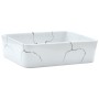 Lavabo sobre encimera rectangular cerámica blanco 46x35,5x13 cm de , Lavabos - Ref: Foro24-155075, Precio: 125,04 €, Descuent...