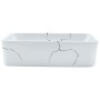 Lavabo sobre encimera rectangular cerámica blanco 46x35,5x13 cm de , Lavabos - Ref: Foro24-155075, Precio: 125,04 €, Descuent...