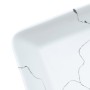 Rectangular white ceramic countertop sink 46x35.5x13 cm by , Sinks - Ref: Foro24-155075, Price: 125,14 €, Discount: %